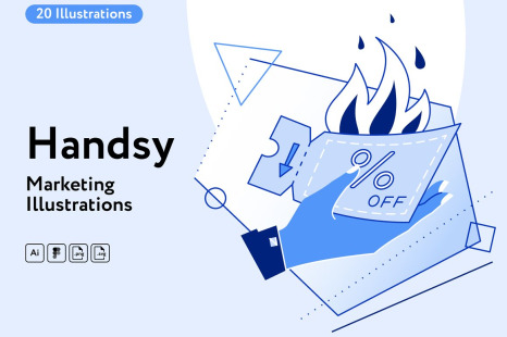 Handsy Marketing illustrations