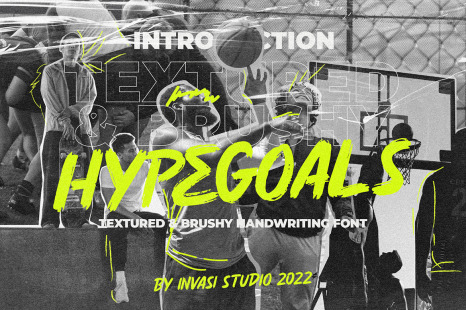 Hypegoals - Brushy Display Font