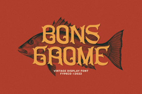 Bons Grome - Vintage Display Font