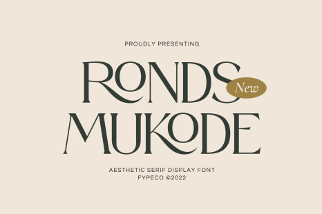 Ronds Mukode-Aesthetic Serif Font