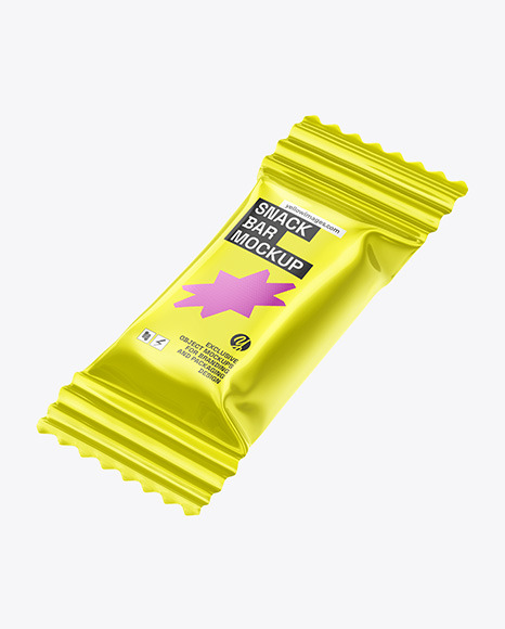 Metallic Snack Bar Mockup