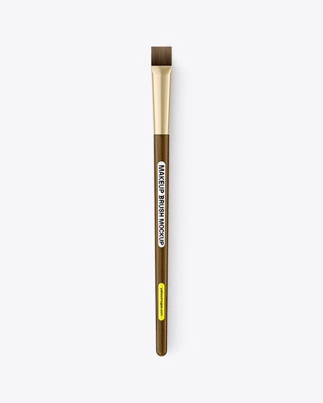 Makeup Brush W/ Wooden Handle Mockup