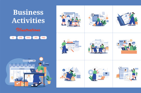 M579_Business Activities Illustration Pack