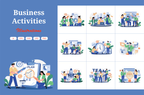 M580_Business Activities Illustration Pack