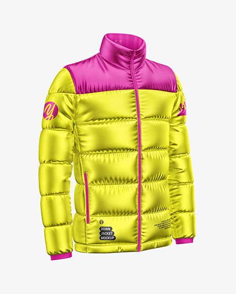 Metallic Down Jacket Mockup