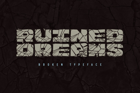 Ruined Dreams - Broken font