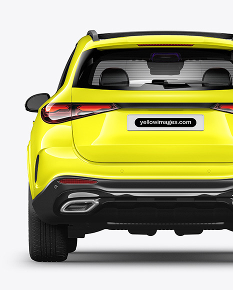 Crossover SUV Mockup - Back View