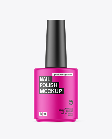 Matte Nail Polish Mockup