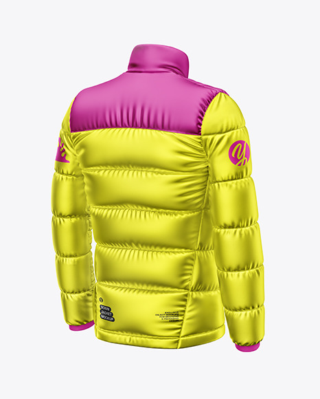 Metallic Down Jacket Mockup