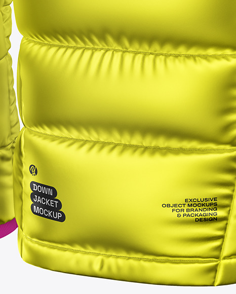 Metallic Down Jacket Mockup