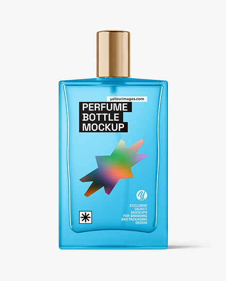 Frosted Perfume Bottle Mockup