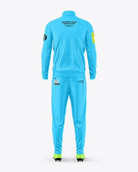 Men&#039;s Sport Suit Mockup - Back View