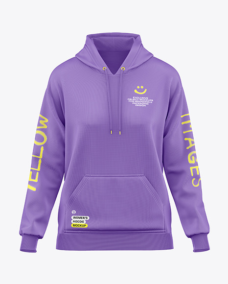 Women&#039;s Oversize Hoodie Mockup - Front View