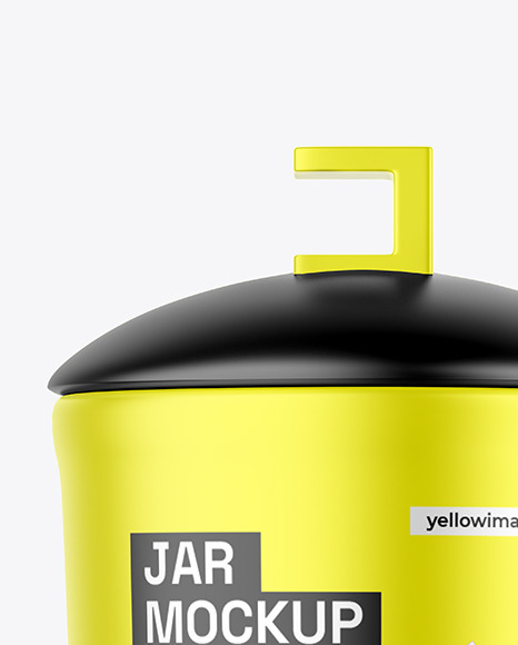 Metallic Jar Mockup