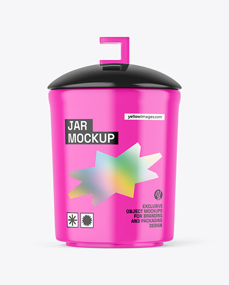Glossy Jar Mockup