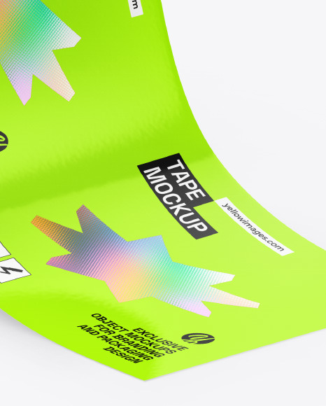 Glossy Duct Tape Mockup