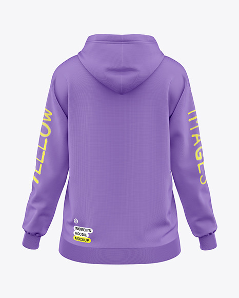 Women’s Oversize Hoodie Mockup – Back View