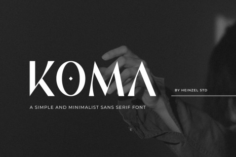 Koma - All Caps Sans Serif Font
