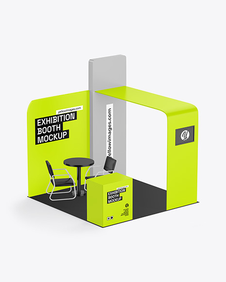 Free Exhibition Booth Mockup (PSD)