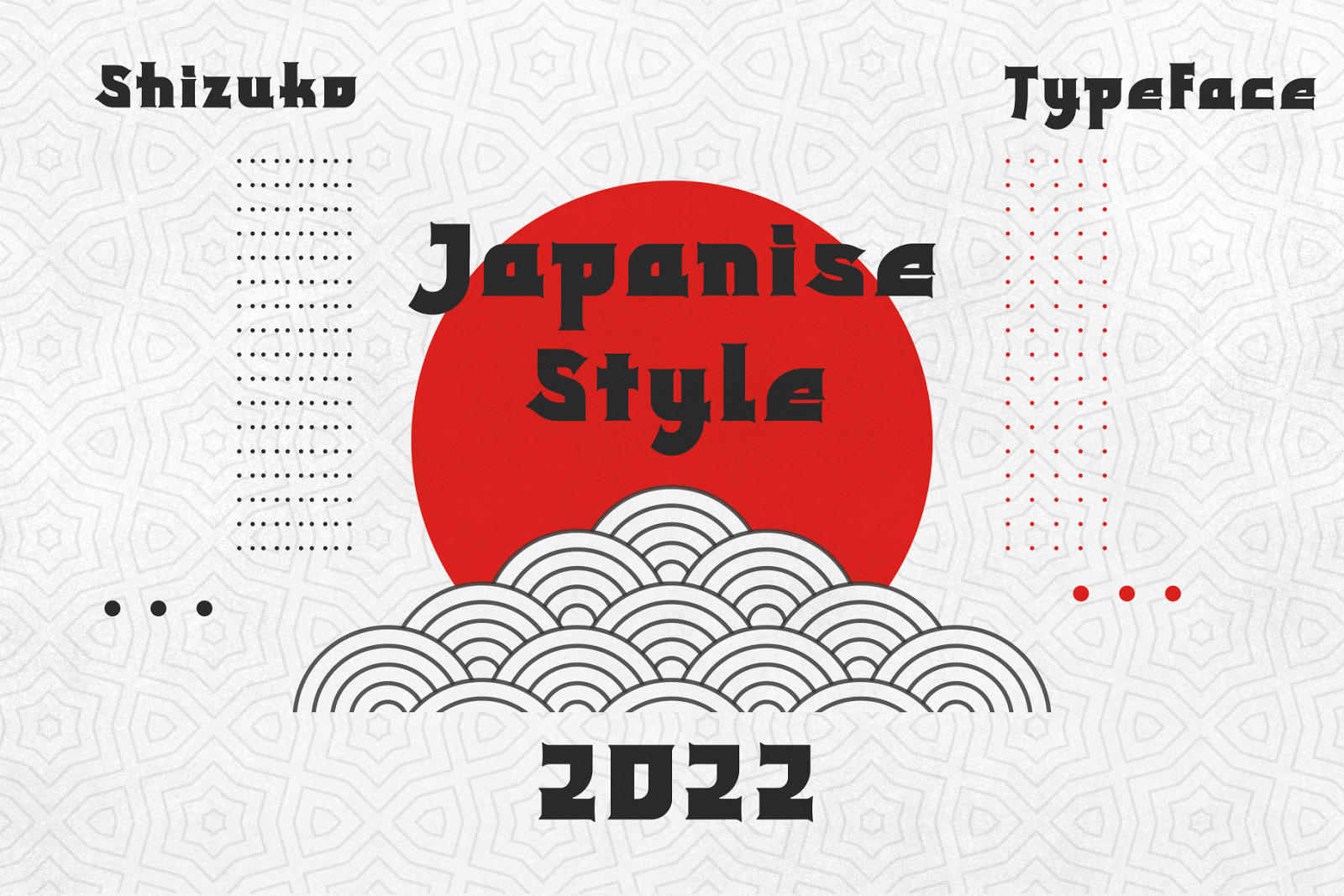 Shizuko Modern Japanese Display on Yellow Images Creative Store