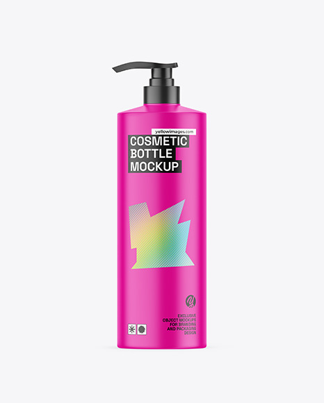 Matte Cosmetic Bottle Mockup