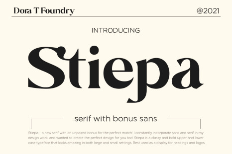 Stiepa | Modern Serif &amp; Sans