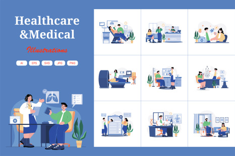 M526_Healthcare and Medical Illustration Pack
