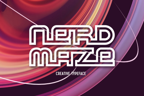 Nerd Maze - Creative Font