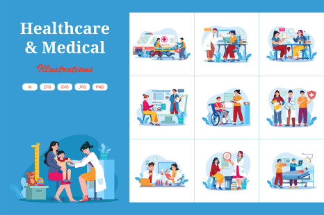M699_Medical And Healthcare Illustration_Part 01