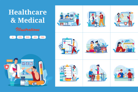 M699_Medical And Healthcare Illustration_Part 02