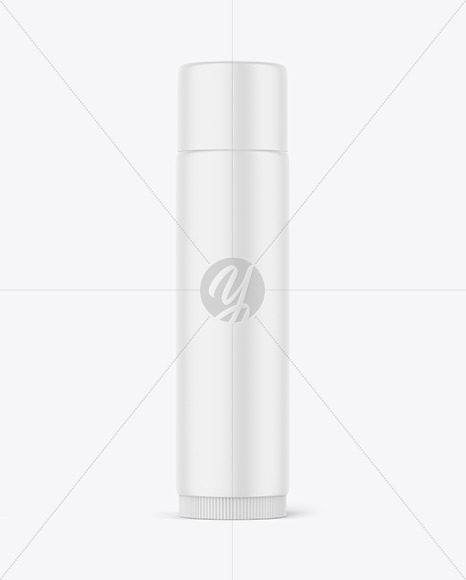 Matte Lip Balm Mockup on Yellow Images Object Mockups