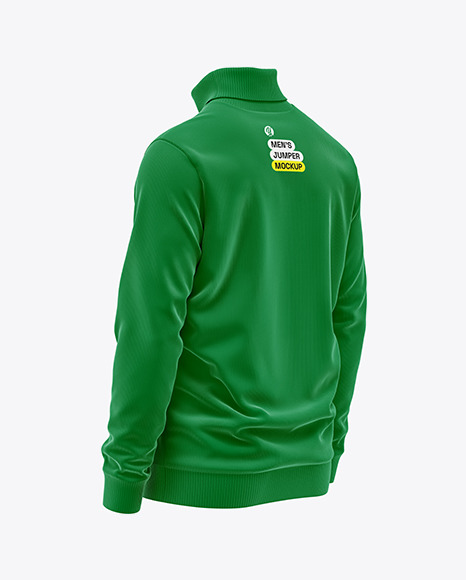 Men&#039;s Turtle Neck Jumpers Mockup