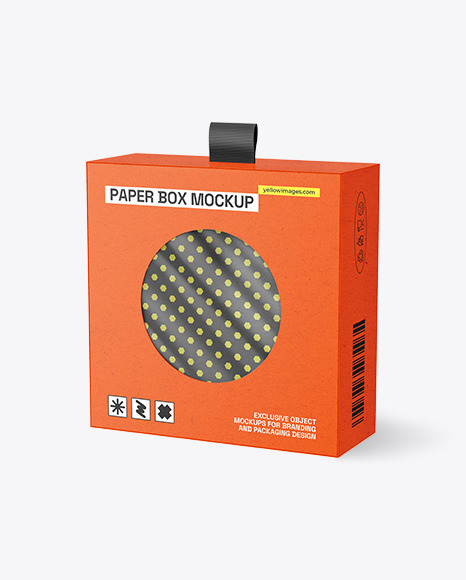 Empty Kraft Packaging Box Mockup