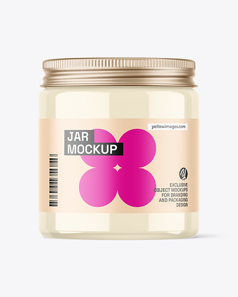 120ml Clear Jar Mockup