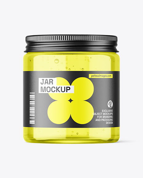 120ml Clear Jar Mockup