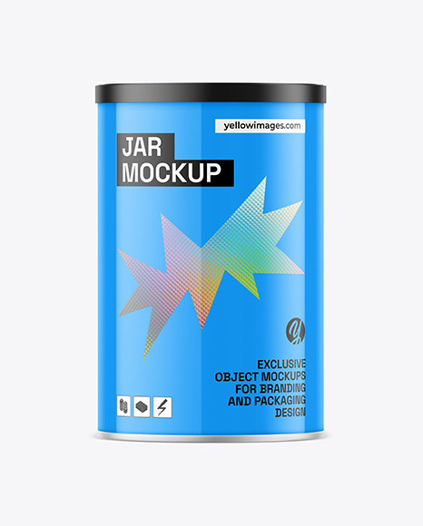 Glossy Jar Mockup
