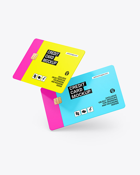 Two Credit Cards Mockup