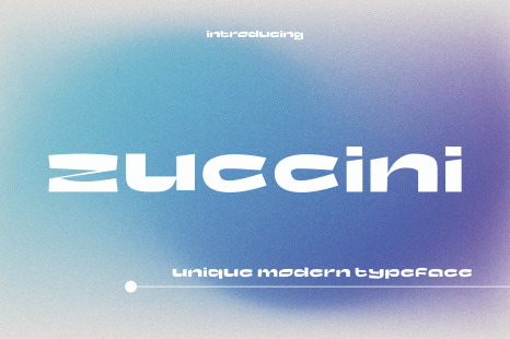 Zuccini - Unique Modern Typeface