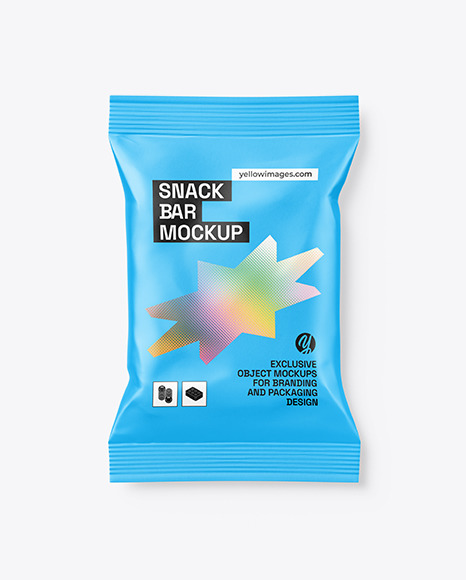 Matte Snack Bag Mockup