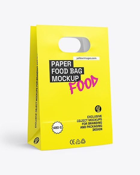 Paper Food Bag Mockup