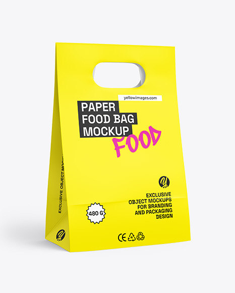 Paper Food Bag Mockup