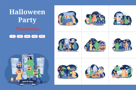 M518_ Halloween Illustration Pack