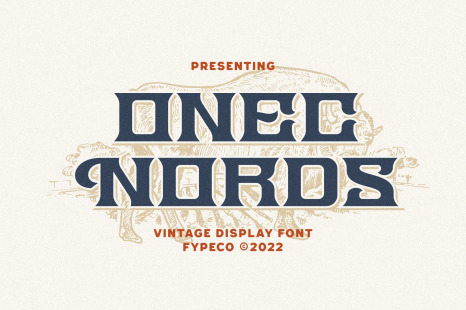 Onec Nords - Vintage Display Font