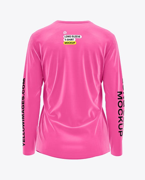 Women’s Long Sleeve T-Shirt Mockup