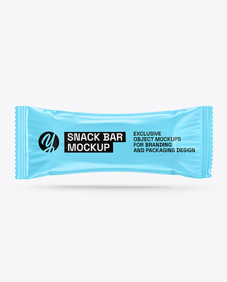 Glossy Snack Bar Mockup