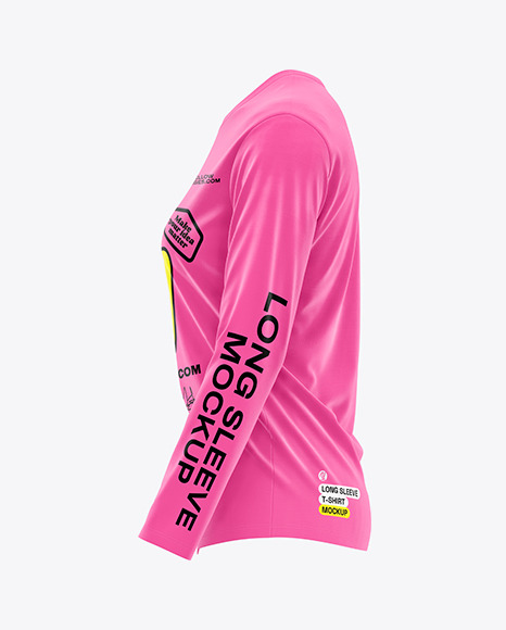 Women’s Long Sleeve T-Shirt Mockup