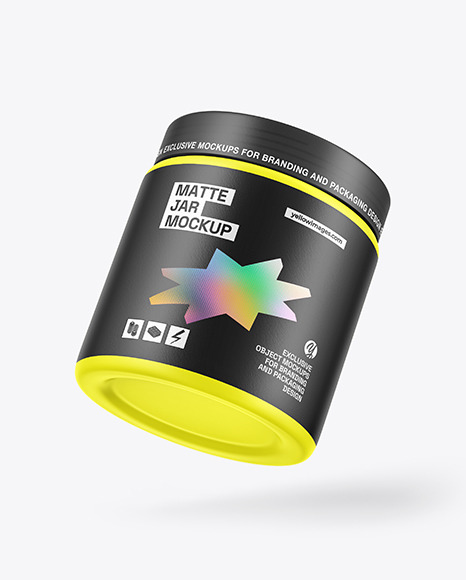 Matte Plastic Jar Mockup