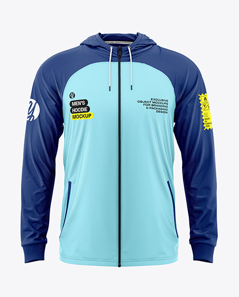 Reglan Full-Zip Hoodie Mockup - Front View