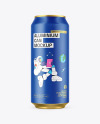 473ml Classic Can With Matte Finish Mockup