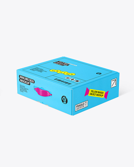 Textured Paper Mailing Box Mockup